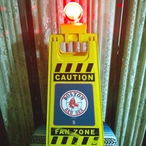 BOSTON CAUTION FAN ZONE FLOOR STAND W/ LIGHT